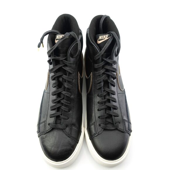 Nike Blazer Mid Premium Black Vachetta Tan Sail Shoes CU6679-001 Mens Size 9 main image 4